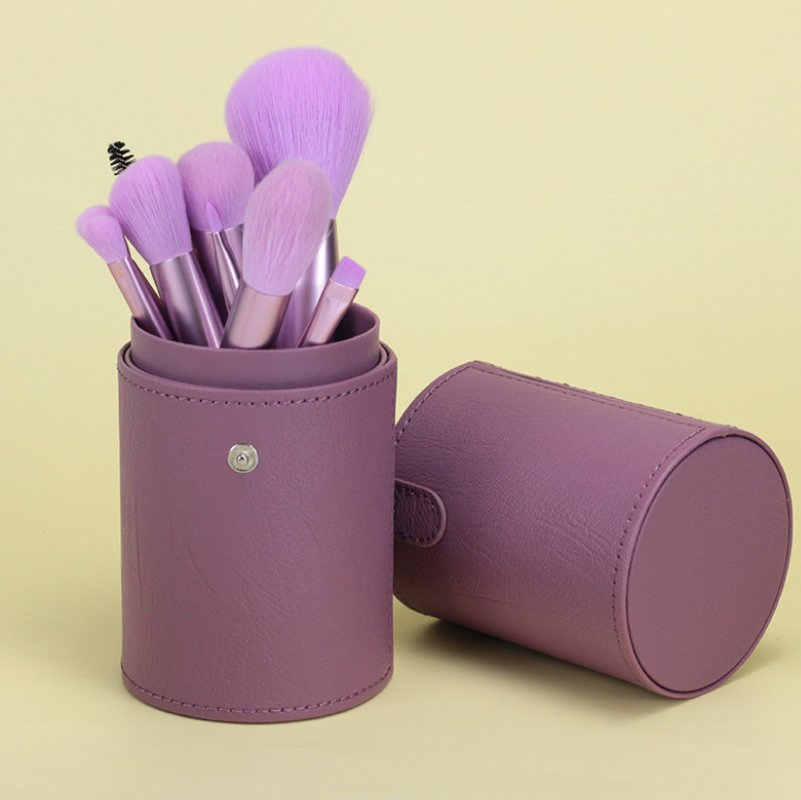 Venda Quente 11 PCS Conjunto de Pincéis de Maquiagem Roxo Profissional para Base em Creme e Pó