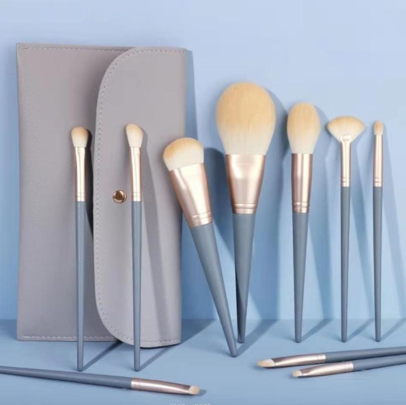 Conjunto de Pincéis de Maquiagem de Luxo para Olhos, Corretivo, Lábios e Maquiagem