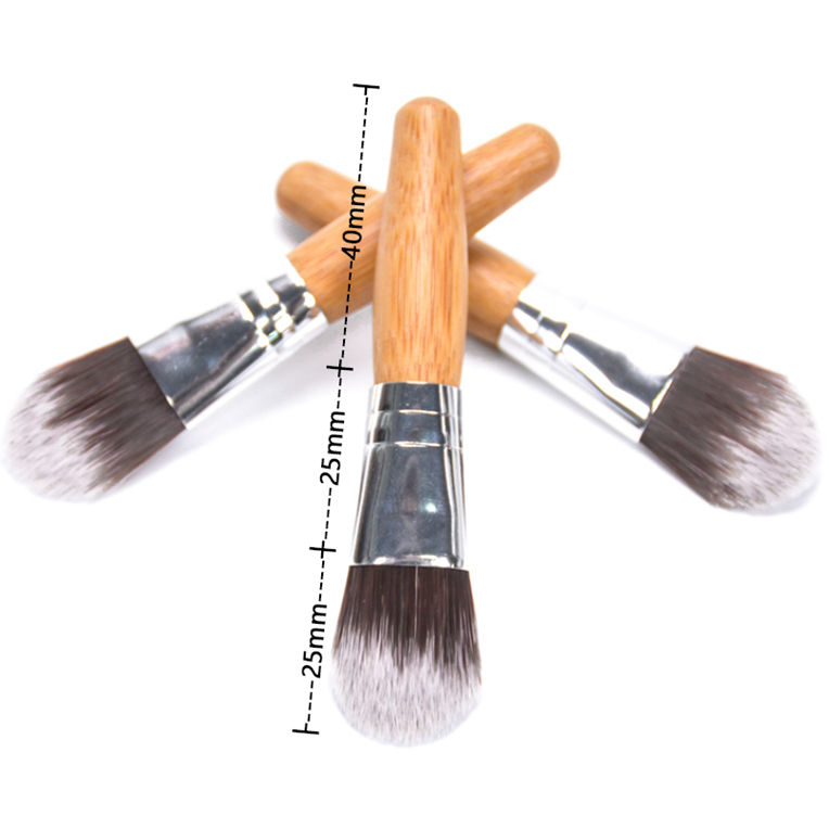 Pincéis de Maquiagem de Bambu Kabuki Naturais por Atacado