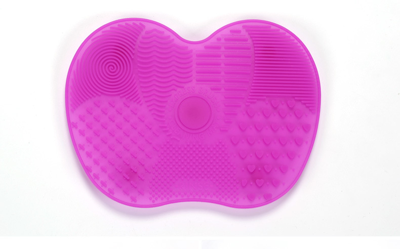Fornecimento de Fábrica Mini Multi Cor Limpador de Pincéis de Maquiagem Almofada de Limpeza Pincéis de Maquiagem Limpador Tapete de Limpeza de Pincéis de Maquiagem de Silicone