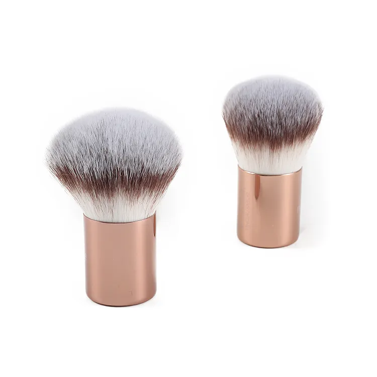 Pincel Kabuki para Aplicação de Maquiagem Mineral, Pó Solto para Fundação ou Blush
