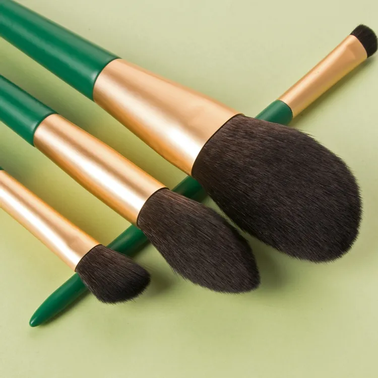 Pincel de Maquiagem Profissional Verde 12PCS
