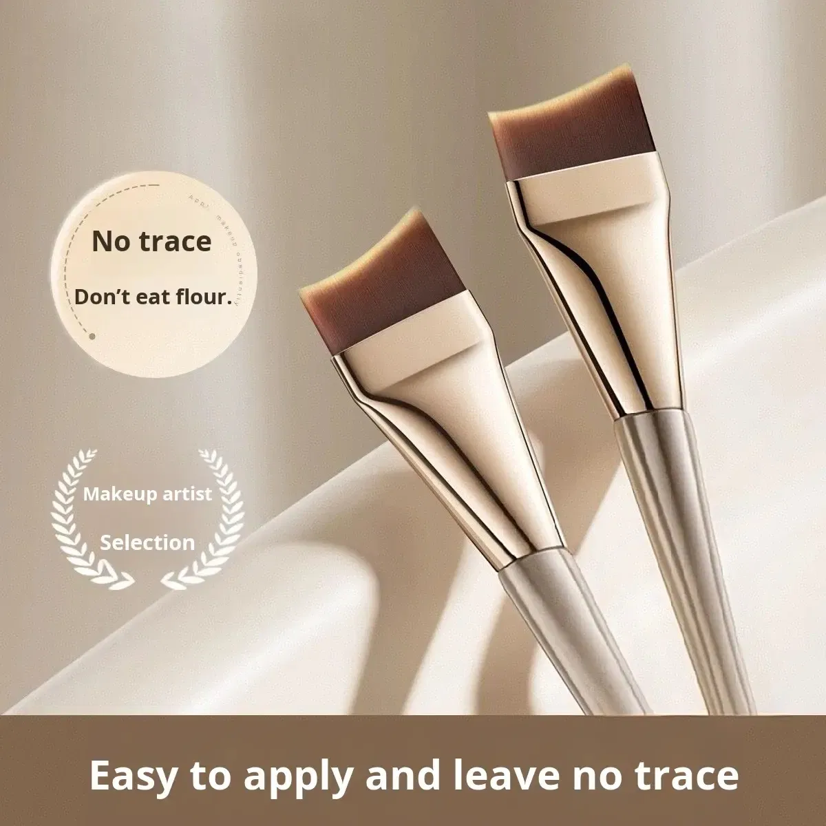 Pincel de Fundação Curvo de Alta Qualidade para Contorno Facial - Pincel Cosmético Único