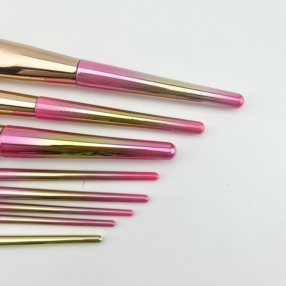 Atacadista de Pincéis de Maquiagem para Cabelo Natural, Pincel de Iluminador sem Queda de Pelos