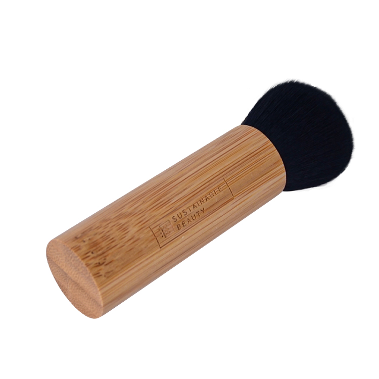 Conjunto de Pincéis de Maquiagem Docolor para o Rosto em Bambu Multifuncional, Vegano, Livre de Crueldade, com Pelo de Raposa e Cabelo de Cabra, Roxo
