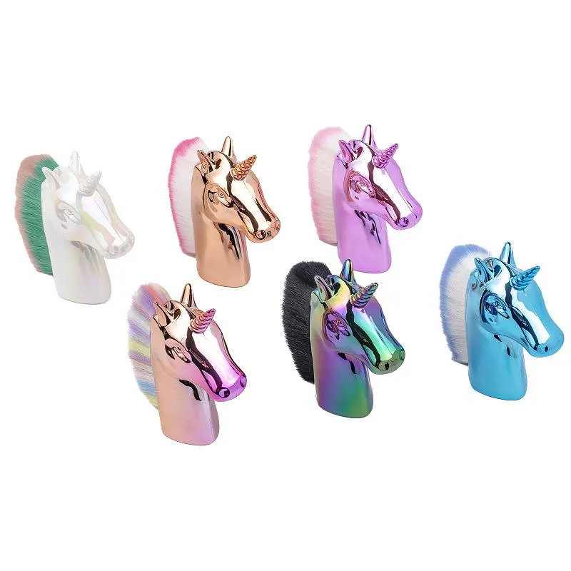 Ferramenta de Beleza Pincel de Maquiagem Manicure Escova Personalizada para Limpeza de Poeira de Unhas Angulada