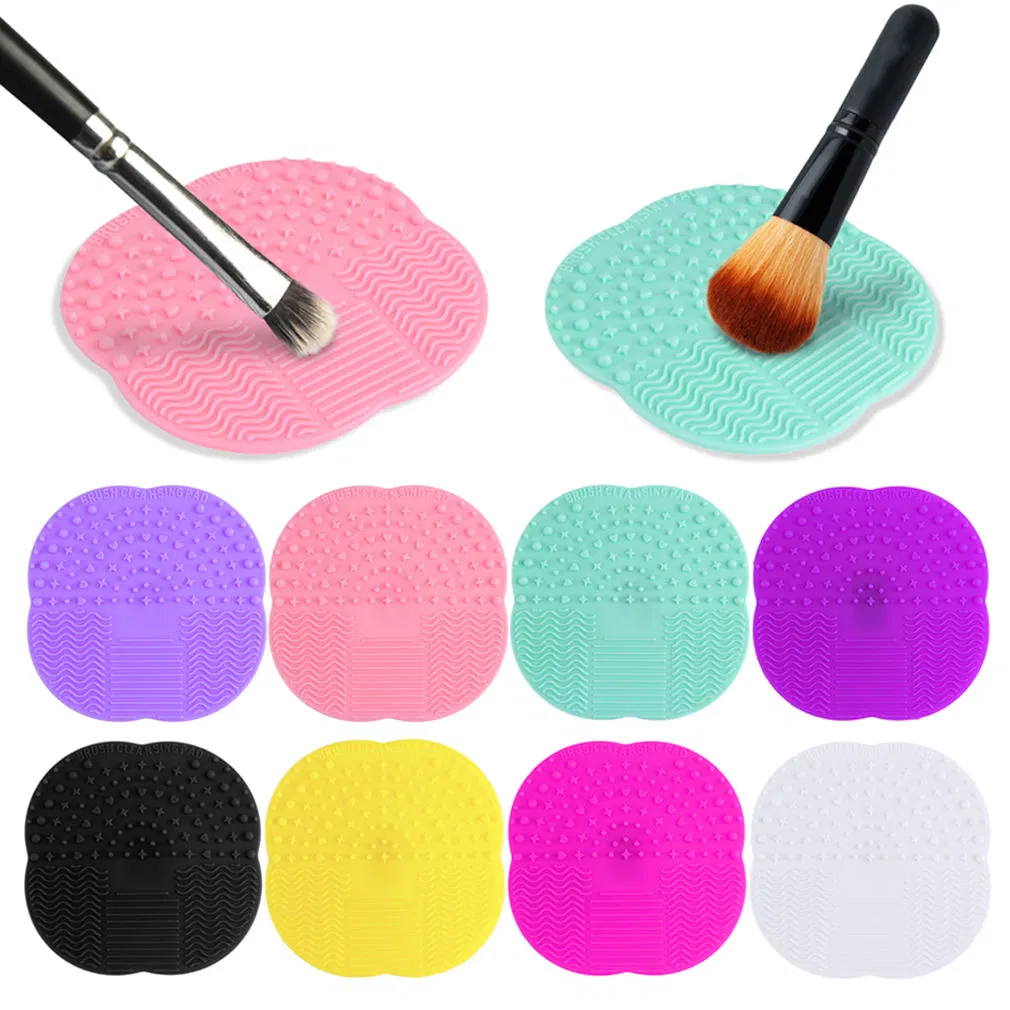 Limpeza de Pincéis de Maquiagem de Silicone, Escova para Limpeza de Pincéis de Fundação, Almofada para Lavagem de Pincéis, Gel de Limpeza para Pincéis, Ferramenta Manual