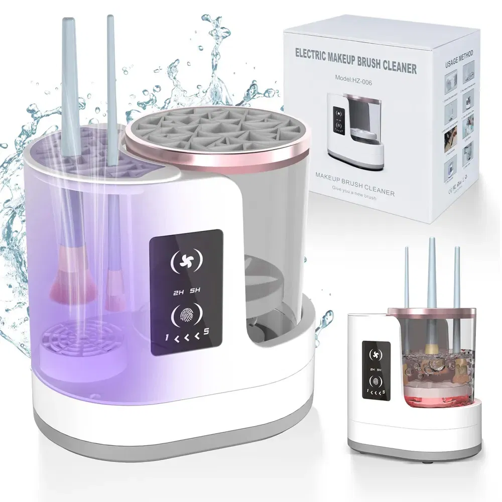 Limpeza Elétrica em 3 Máquina de Secar Automática para Limpeza de Esponjas e Pincéis de Maquiagem por Atacado