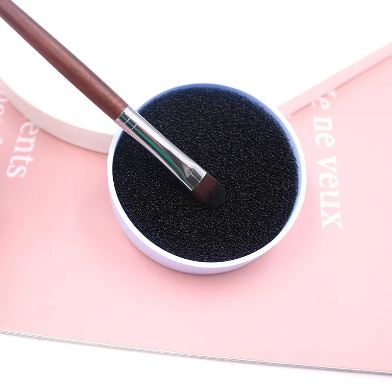 2 em 1 Limpador de Pincéis de Maquiagem de Silicone Tapete de Limpeza Seco e Molhado Almofada de Limpeza Cosmética Ferramentas de Lavagem de Beleza