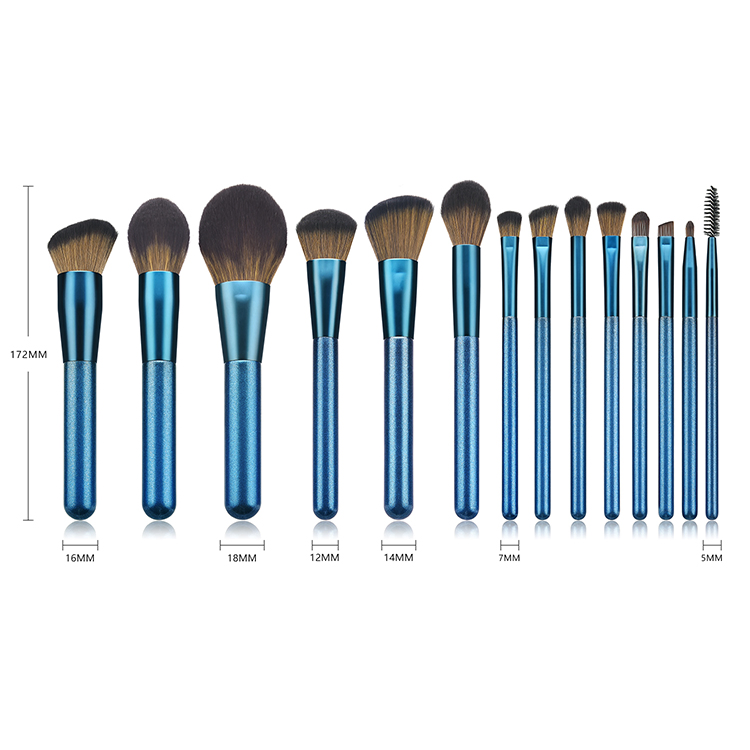 Conjunto de Pincéis de Maquiagem Personalizado de Alta Qualidade para Cosméticos, Contorno em Pó, Base, Sobrancelha e Sombra para Olhos