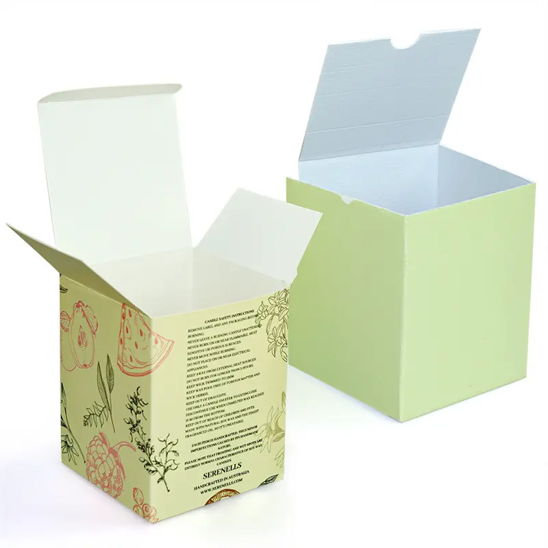 High-Quality Customized Personalized Cardboard Folding Paper Boxes For Candles Supplier, Factories