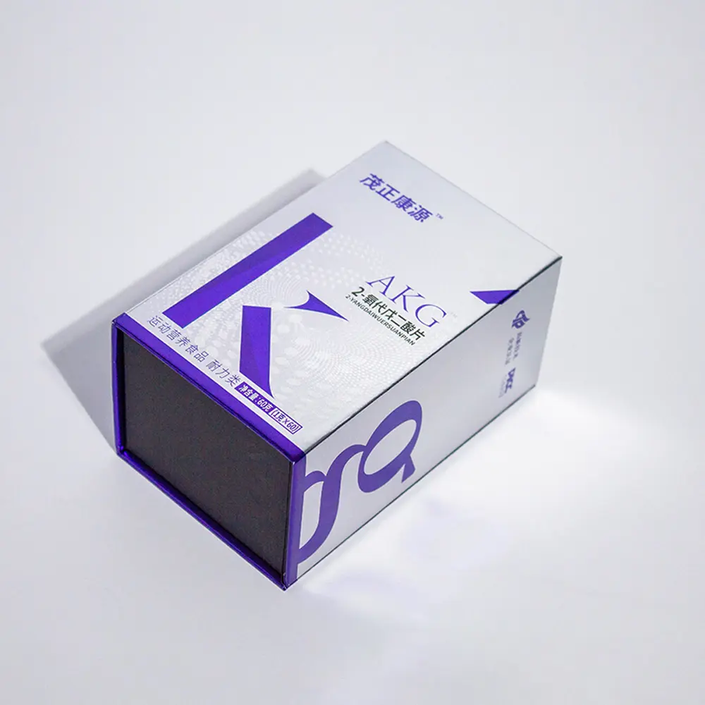 Custom Book-Shaped Magnetic Medication Gift  Silver Cardboard Packaging Boxes With Logo