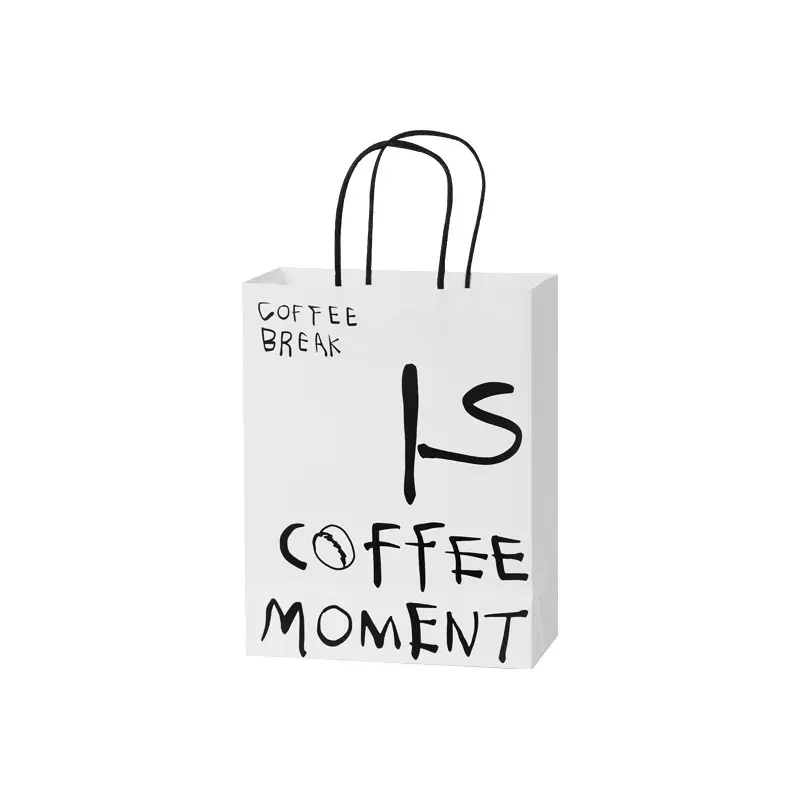 Custom Bespoke Biodegradable Paper Coffee Bags With String Handles Supplier, Suppliers