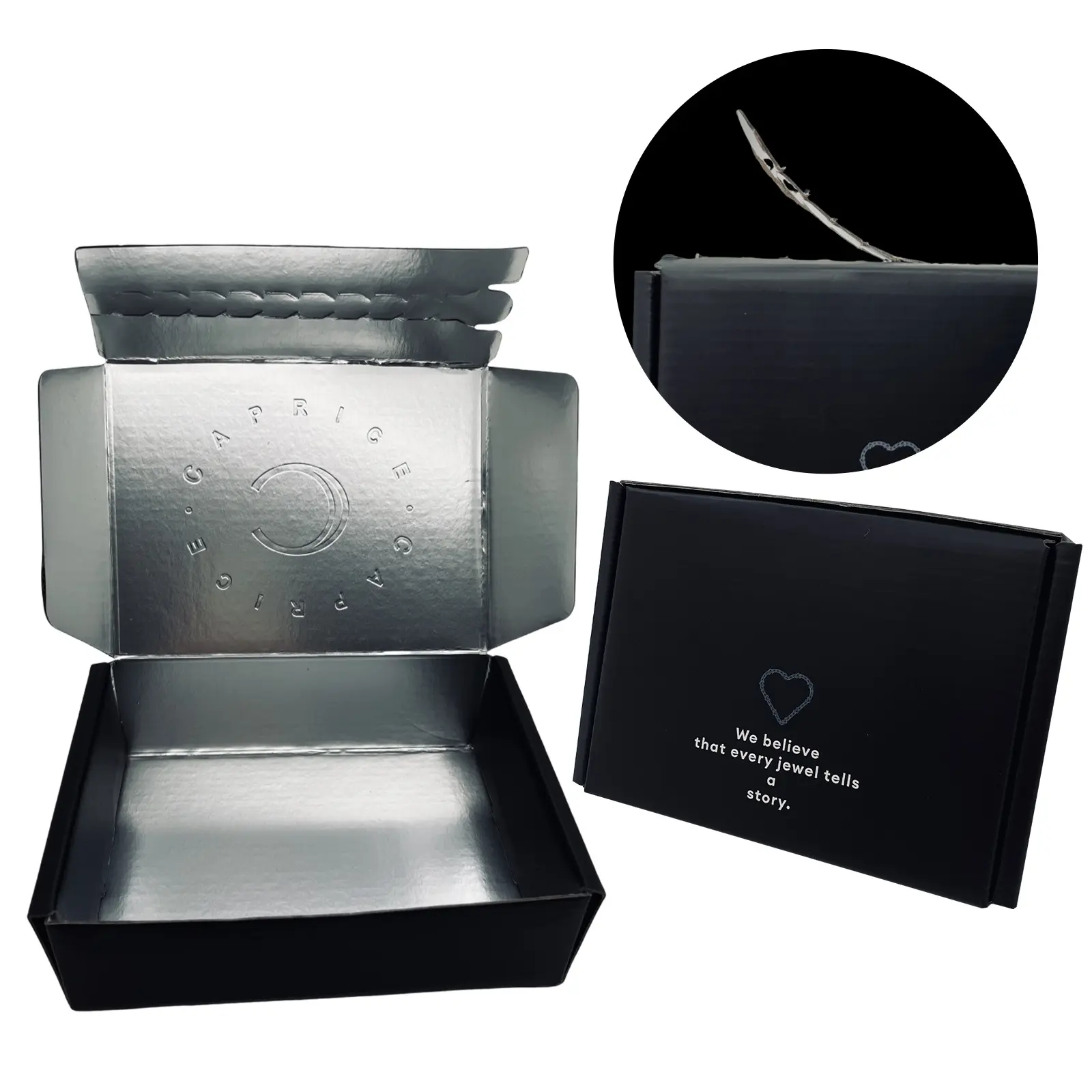Custom Customized Hot Stamping Tear Off Small Corrugated Cardboard Boxes With  Logo Supplier, Suppliers