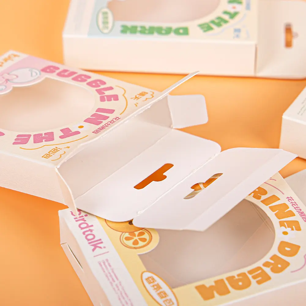 Custom Printed Hanging Window Design Fragrance Foldable Paper Packaging Box