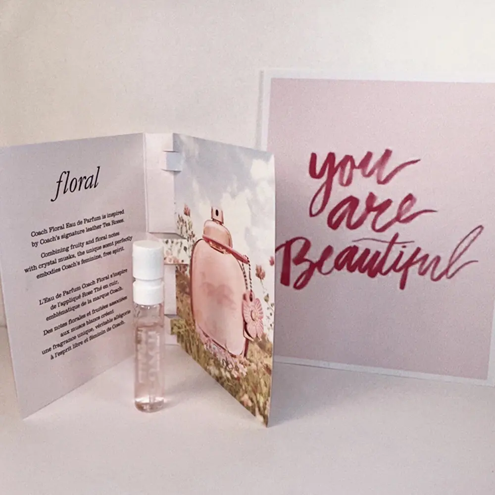 Custom Folding Card Box For Perfume Sample Packaging