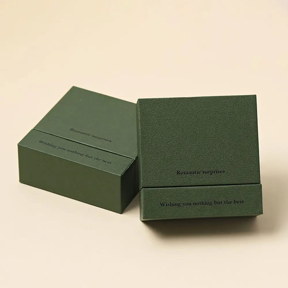 Custom Specialty Paper Rigid Jewelry Paper Gift Drawer Box With Floating Insert