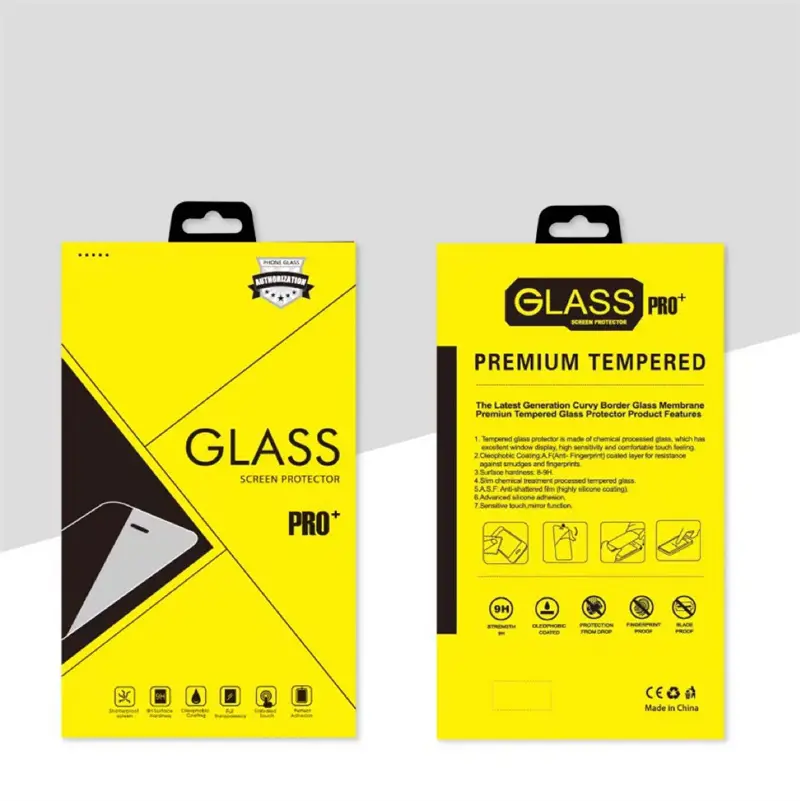 Custom Customized Hanging Hot Stamping Phone Screen Film Printed Cartons Suppliers, Factories