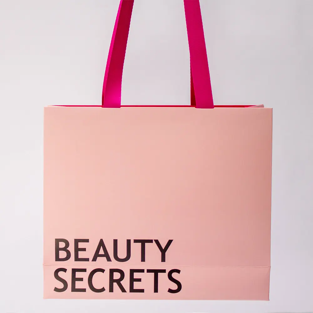 Custom Woven Tote Bags Two Colors Personalized Shopping Bags