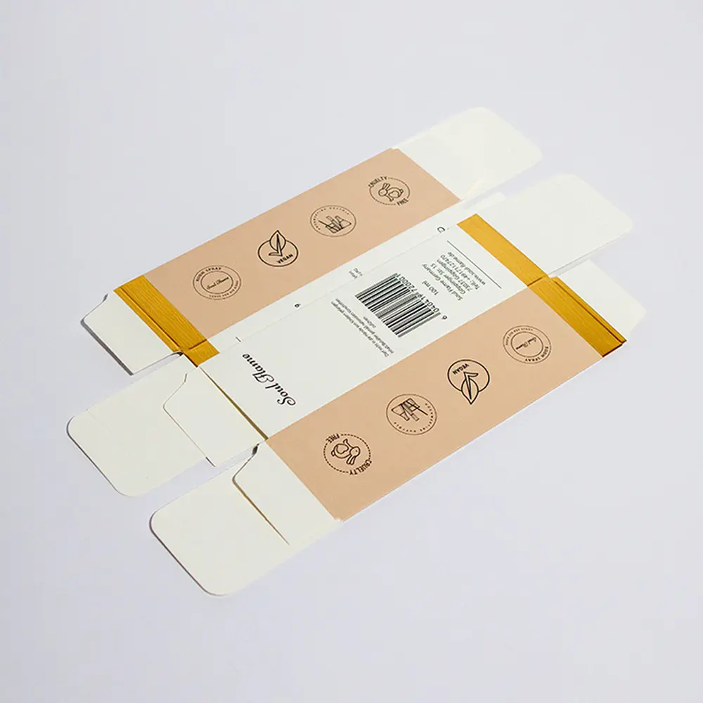 Custom Printed Hot Foil Stamping Collapsible Essential Oil Box Packaging