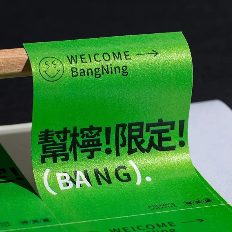 Custom Design PP Synthetic Paper Waterproof Labels