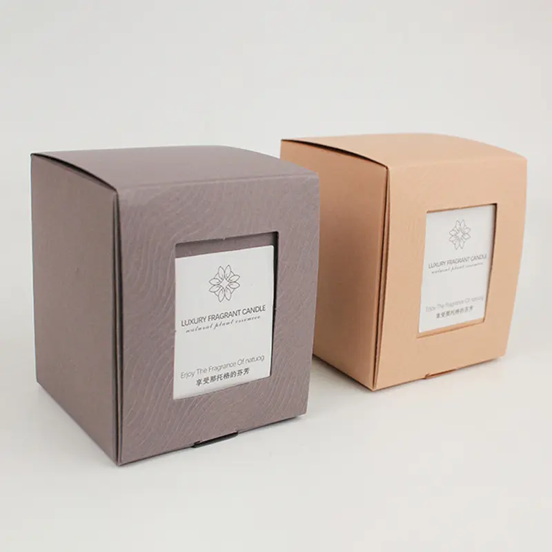 Custom One-Piece Design Specialty Paper Candle Packaging