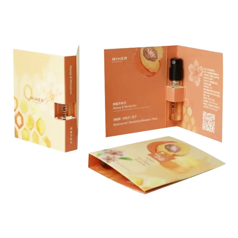 Custom Folding Card Box For Perfume Sample Packaging