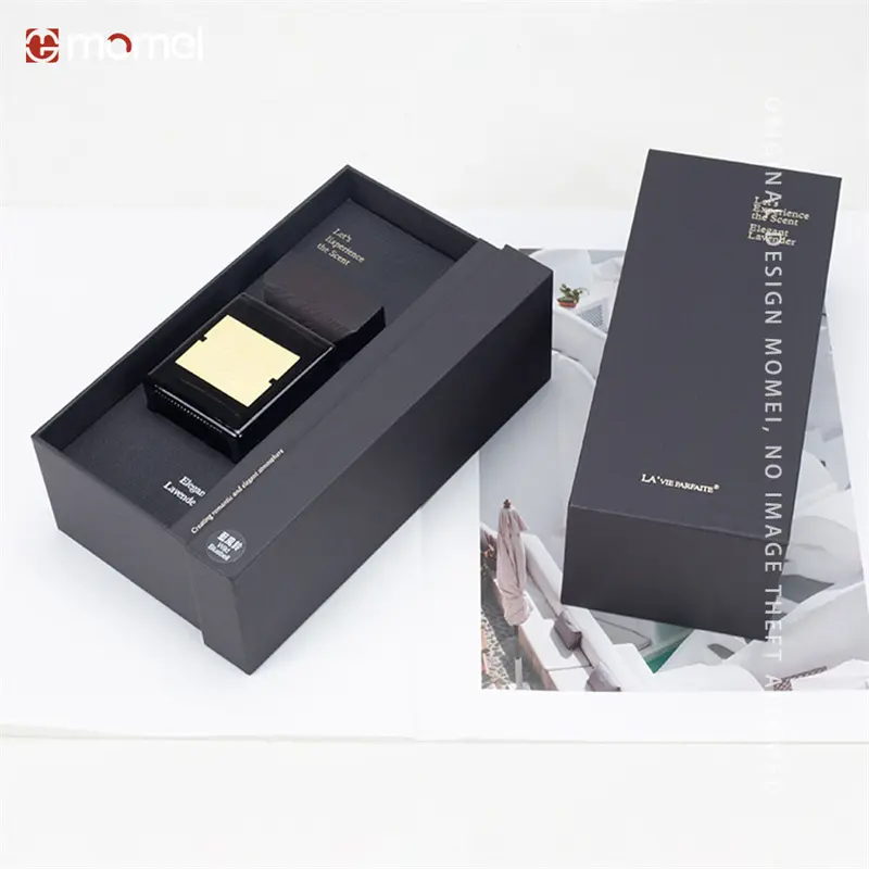 Custom Customized Hot Stamping Matte Perfume Side-Loading Pull-Out Gift Boxes Factory, Factories