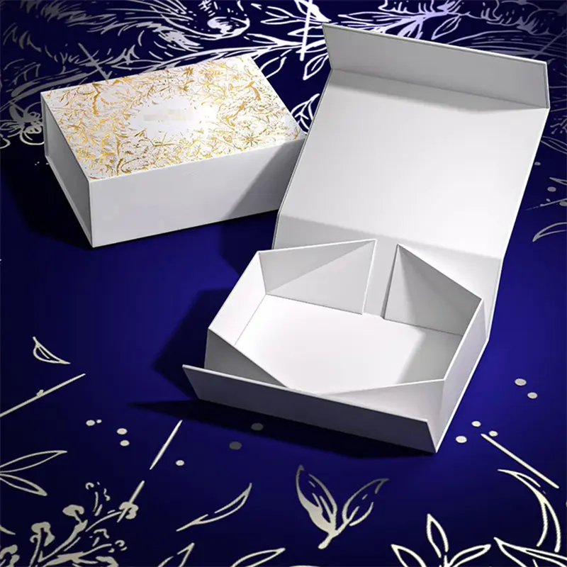 Custom Customized Specialty Paper Stamping Book Type Foldable Magnetic Box Factory, Factories
