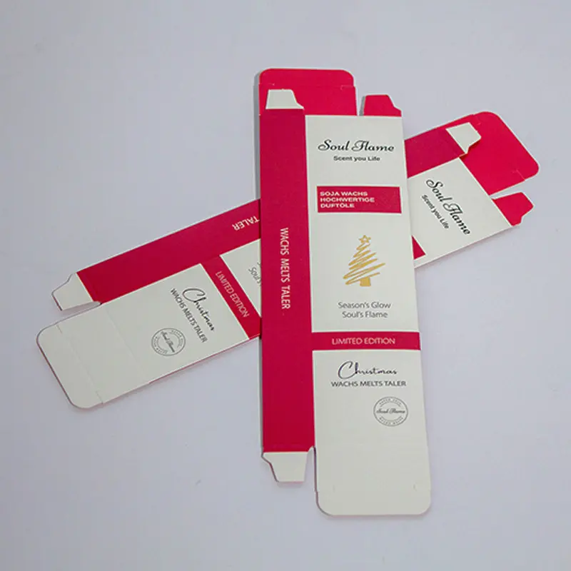 Custom Printed Sustainable Christmas Limited Edition Hot Stamping Candle Packaging Boxes For Shipping