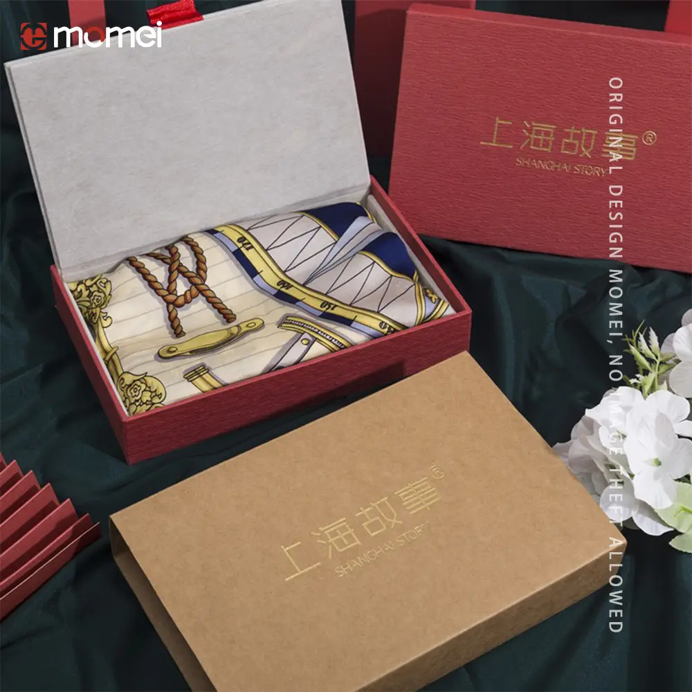 Custom Personalized Specialty Paper Silk Scarf Packaging Box Suppliers, Factory