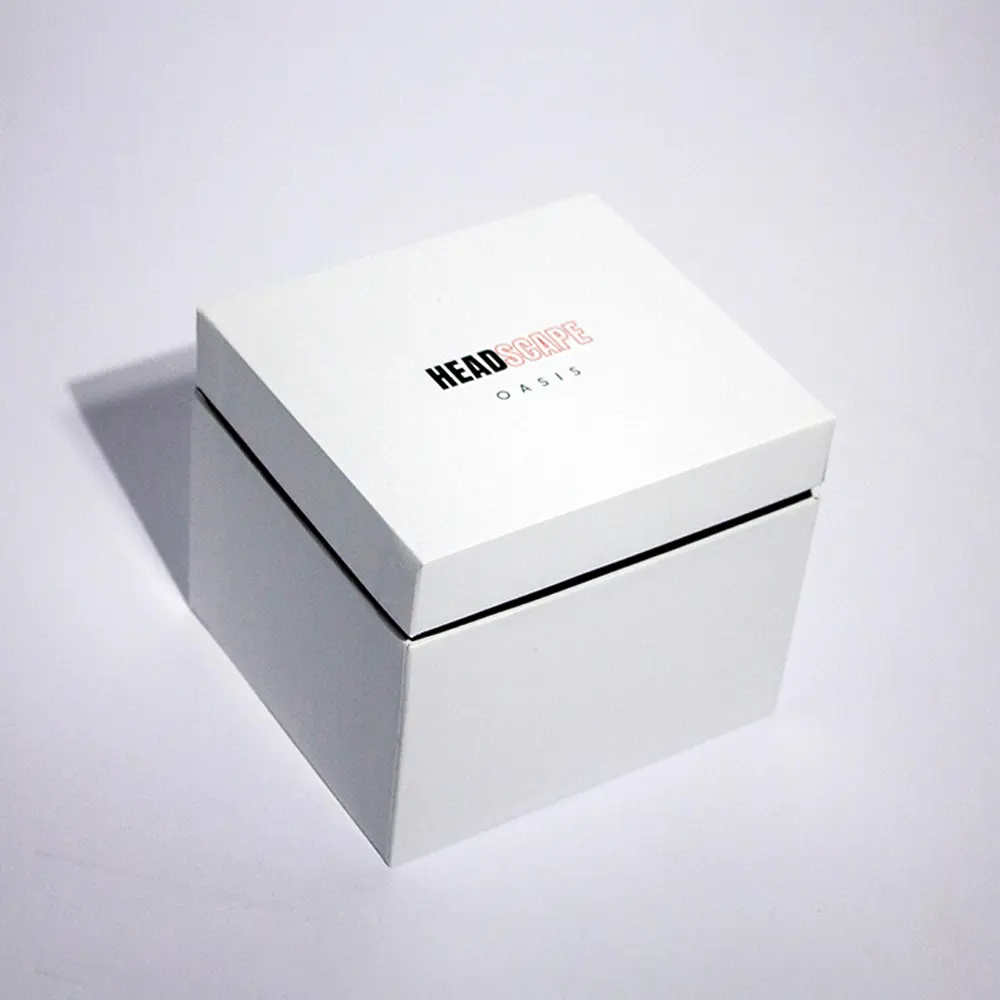 Custom  Personalized Gray Board Satin Lined Gift Box Packaging For Massage Devices