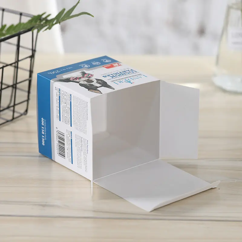 Custom Customized Folding Pet Medicine Printing Paper Box Supplier, Factory