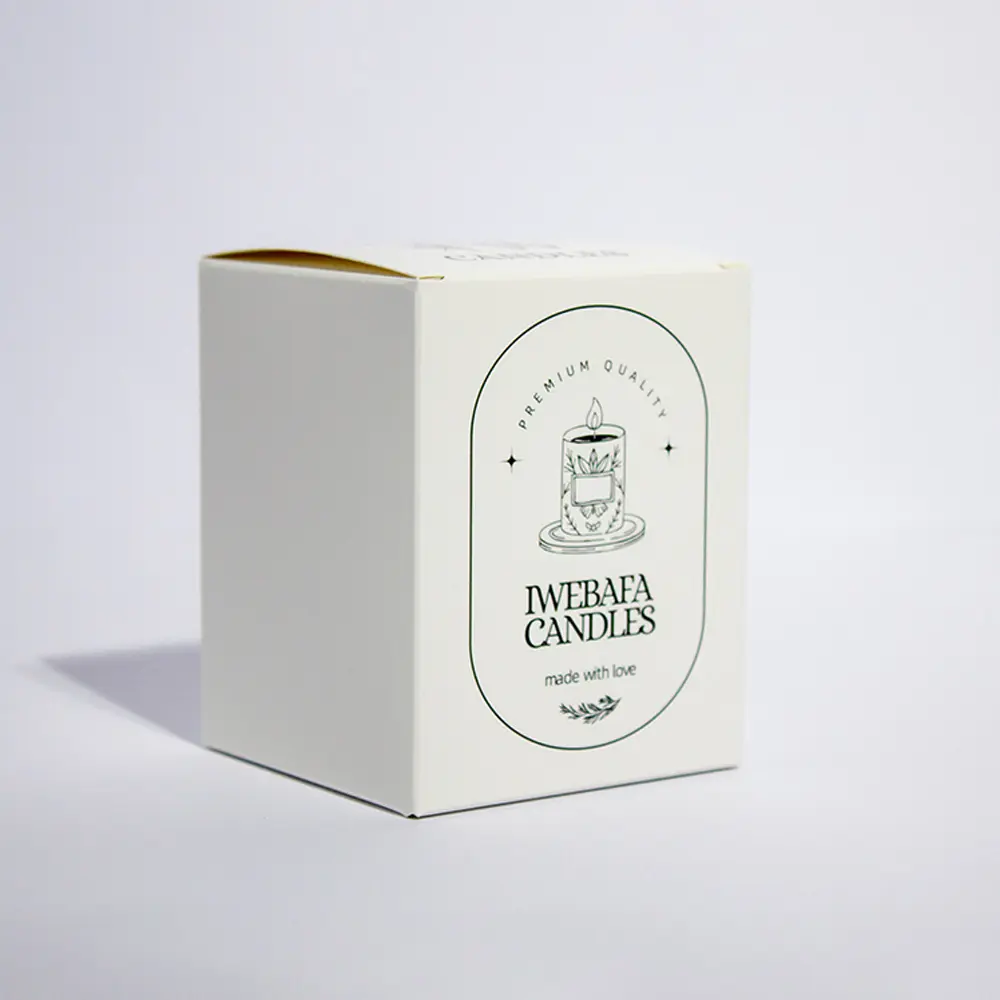 High-Quality Sustainable White Card  Folding Personalized Custom Candle Boxes Factory, Factories