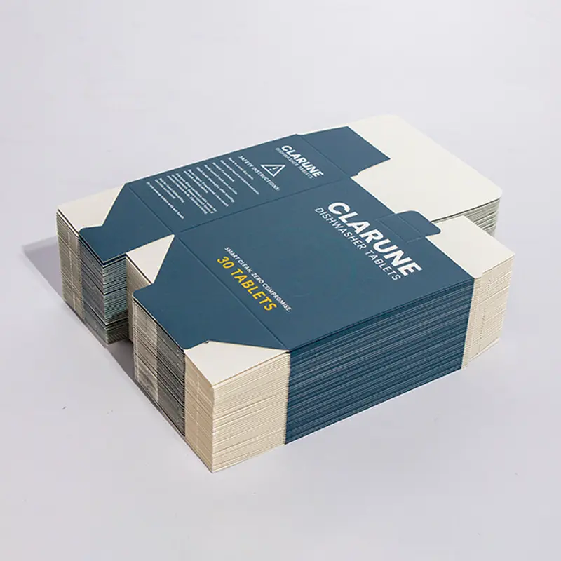 Custom Really Useful Collapsible Wrapping Dishwashing Tablets Paper Box Packaging