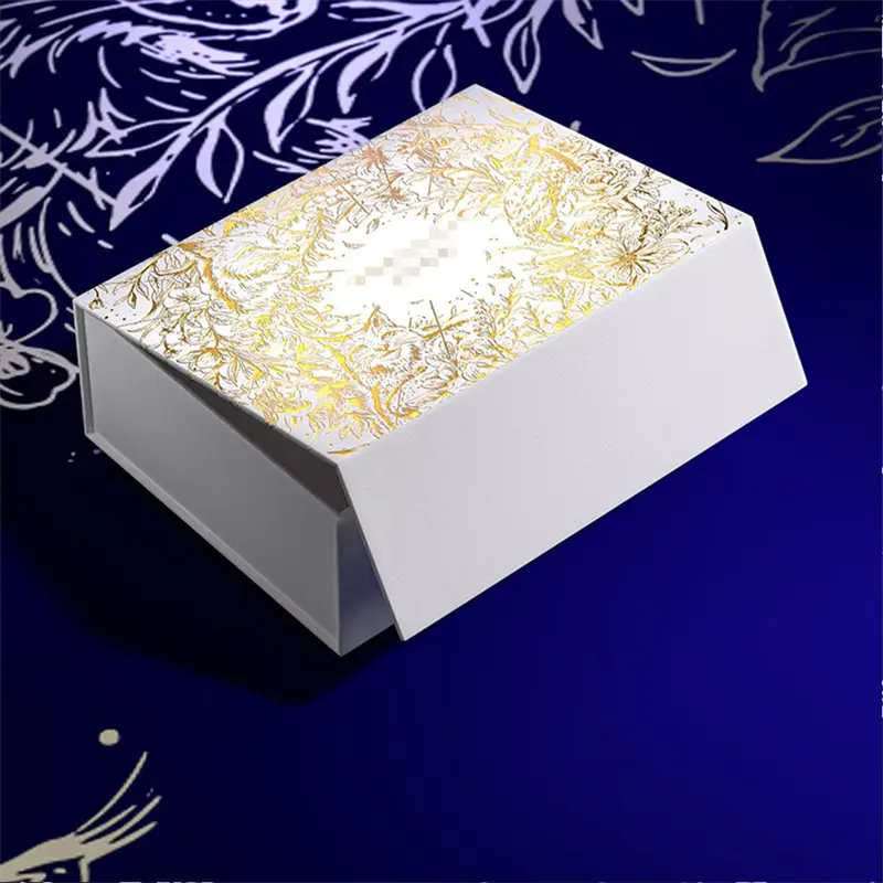 Custom Customized Specialty Paper Stamping Book Type Foldable Magnetic Box Factory, Factories