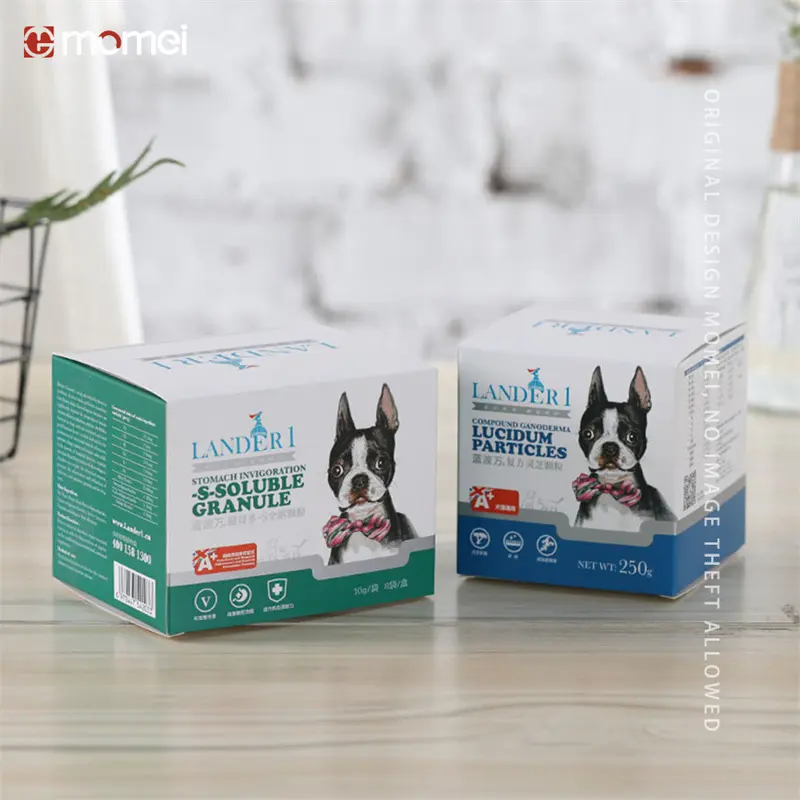 Custom Customized Folding Pet Medicine Printing Paper Box Supplier, Factory