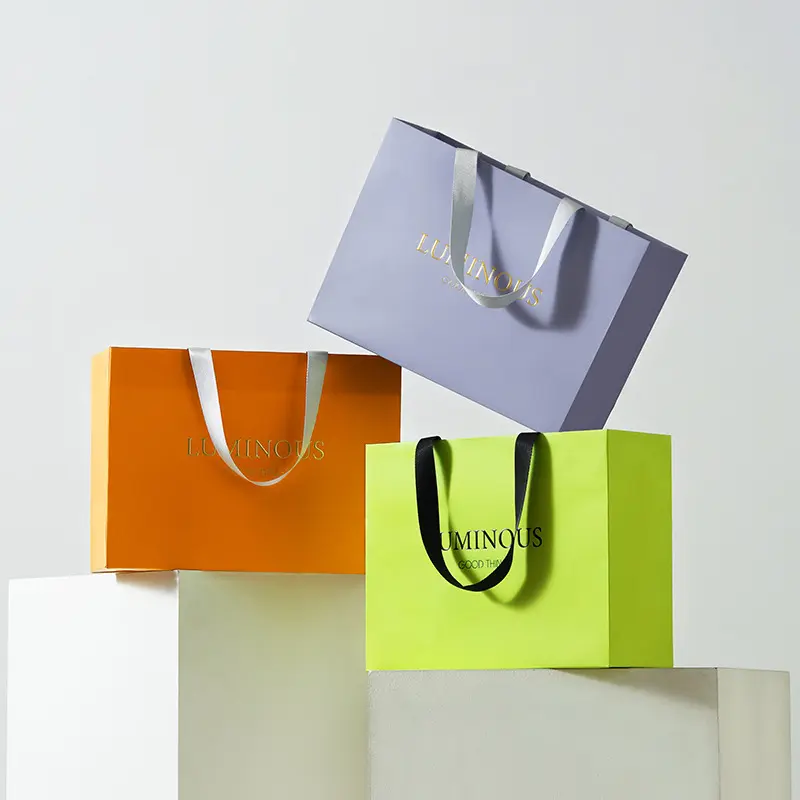 Custom Personalised Hot Stamping Paper Goodie Bags For Business Supplier, Suppliers