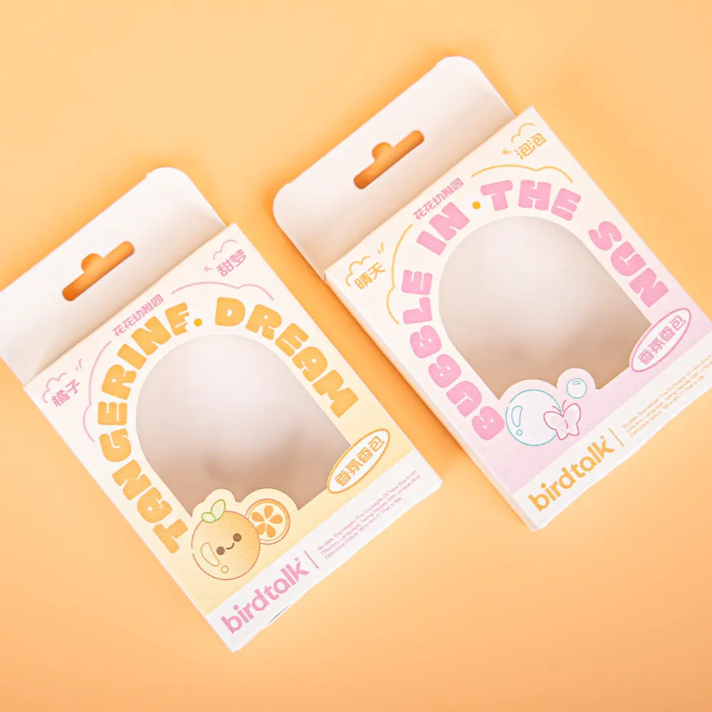 Custom Printed Hanging Window Design Fragrance Foldable Paper Packaging Box