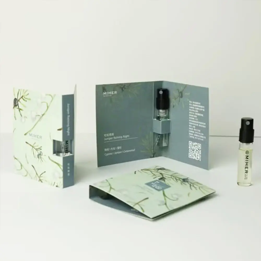 Custom Folding Card Box For Perfume Sample Packaging