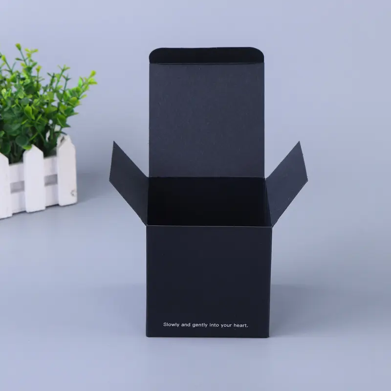 High-Quality Customized Black Card With Foldable Silver Foil Stamping Paper Packaging Box Factories, Service