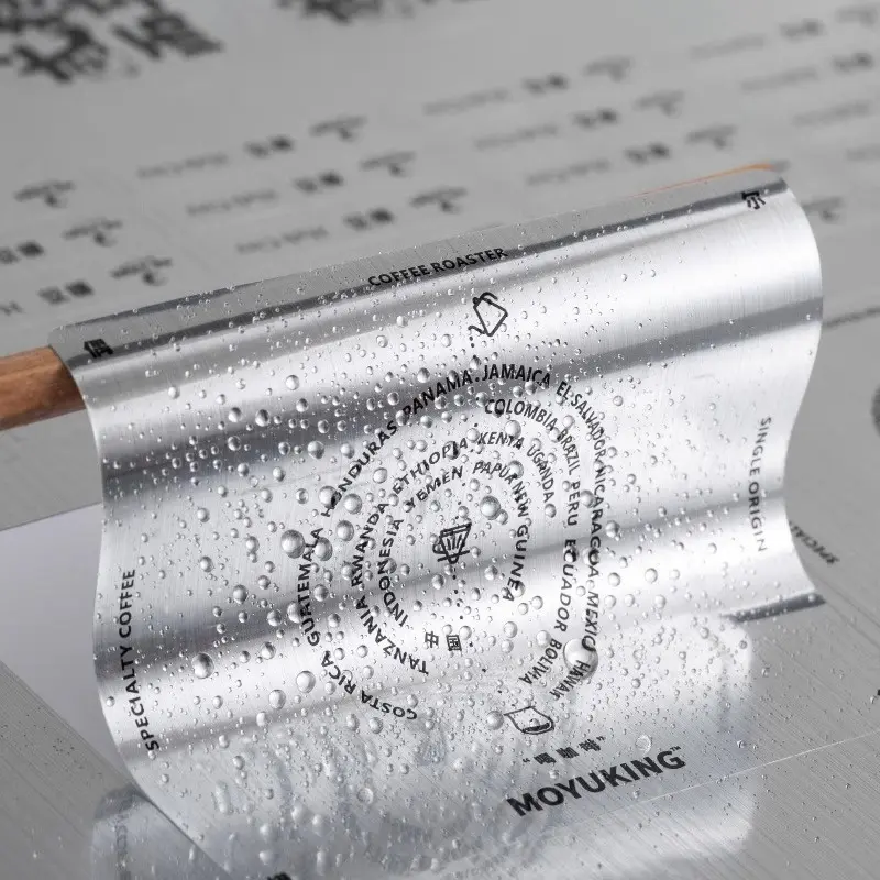 Custom Customized Brushed Silver Logo Sticker Printing Supplier, Factory