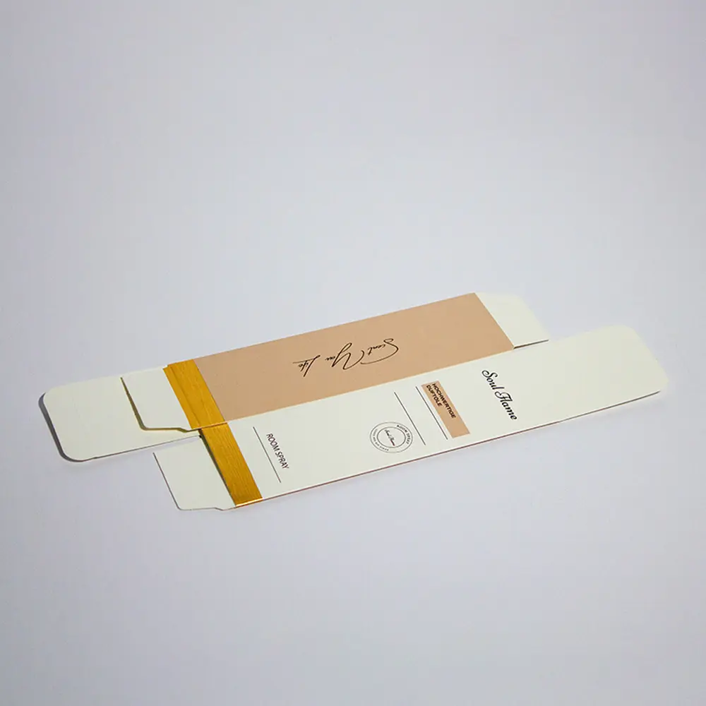 Custom Printed Hot Foil Stamping Collapsible Essential Oil Box Packaging