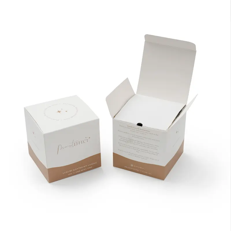 High-Quality Printing Paper Foldable Boxes For Packaging Candles Supplier, Factory
