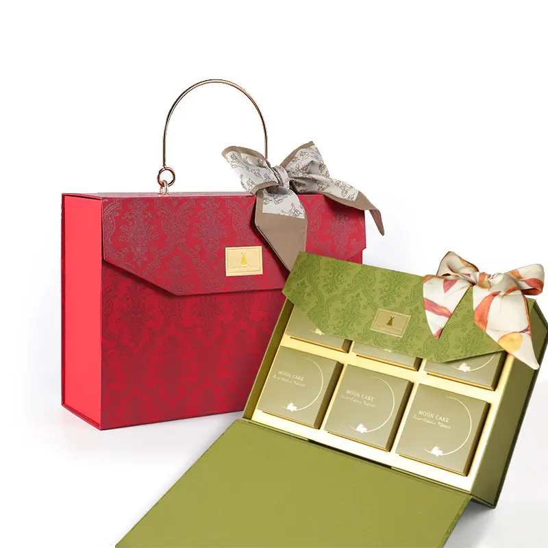 High-Quality Customized Rigid Cardboard Magnetic Foldable Paper Gift Boxes With Ribbon Supplier, Factory