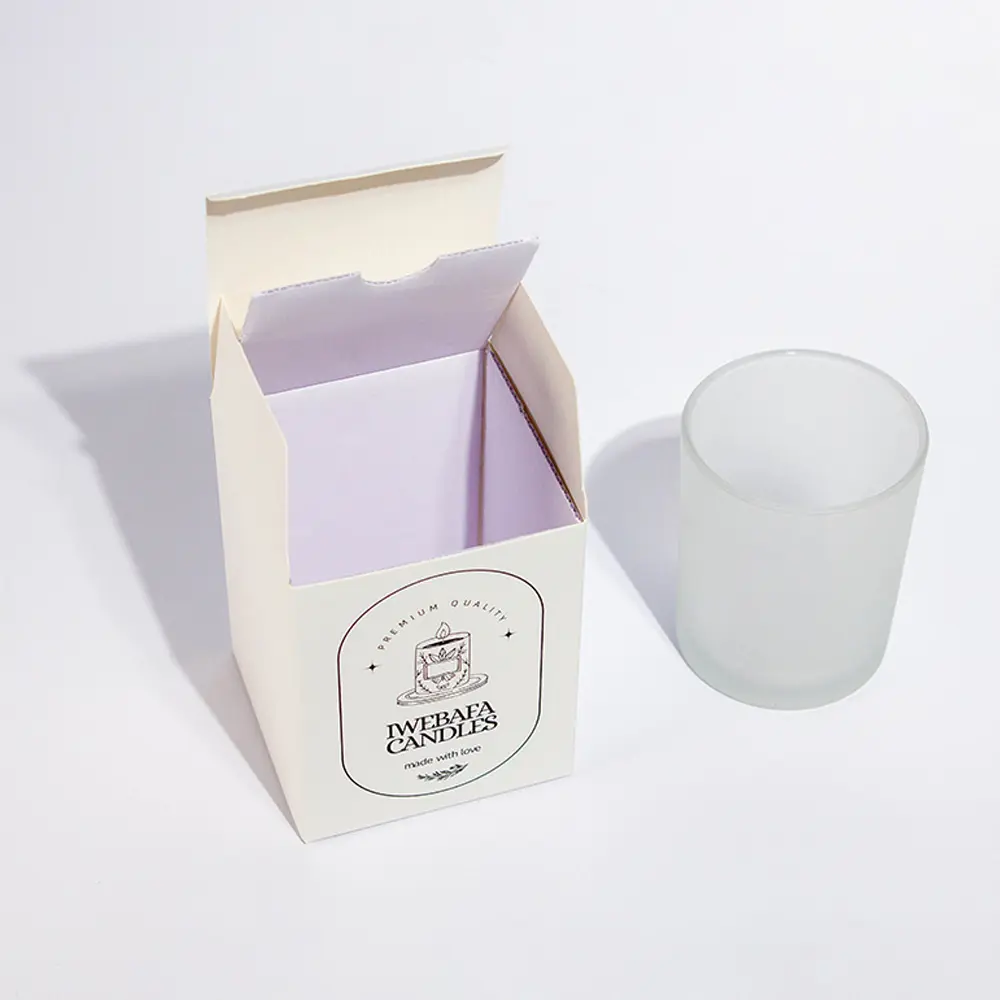 High-Quality Sustainable White Card  Folding Personalized Custom Candle Boxes Factory, Factories