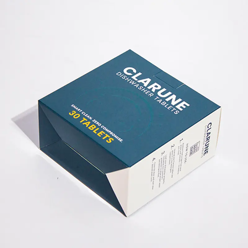 Custom Really Useful Collapsible Wrapping Dishwashing Tablets Paper Box Packaging