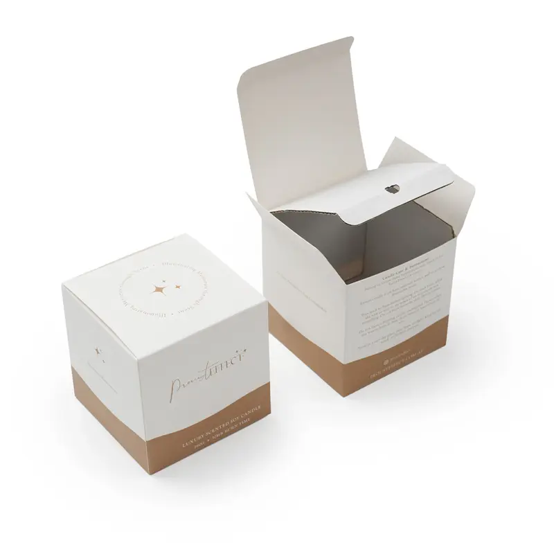 High-Quality Printing Paper Foldable Boxes For Packaging Candles Supplier, Factory