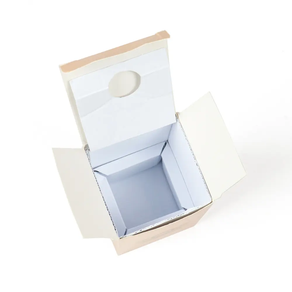 Custom Printed White Card Square Fragrance Paper Box With Insert