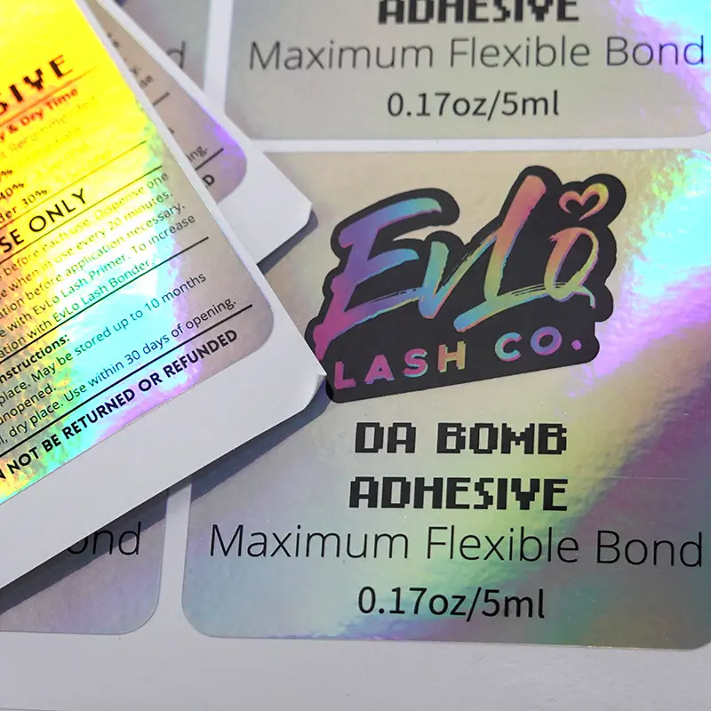 Custom Roll Die Cut Vinyl Business Personalised  Holographic Labels Stickers Printing Factory, Factories